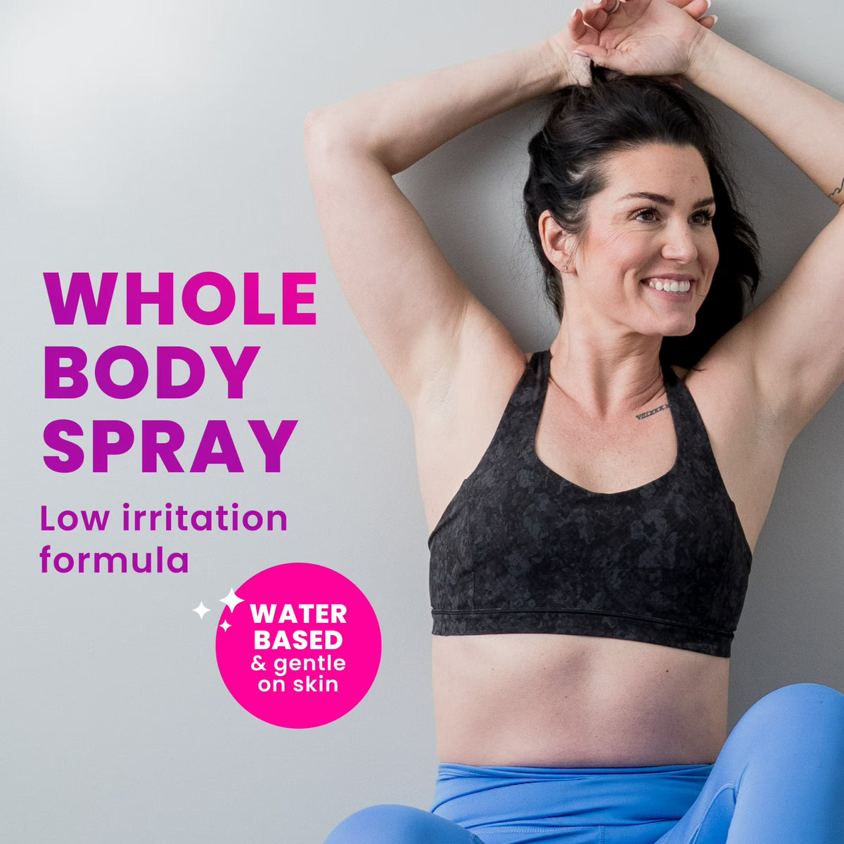 Lume Whole Body Deodorant Spray - Clean Tangerine Travel Size 1 oz (6 Pack)