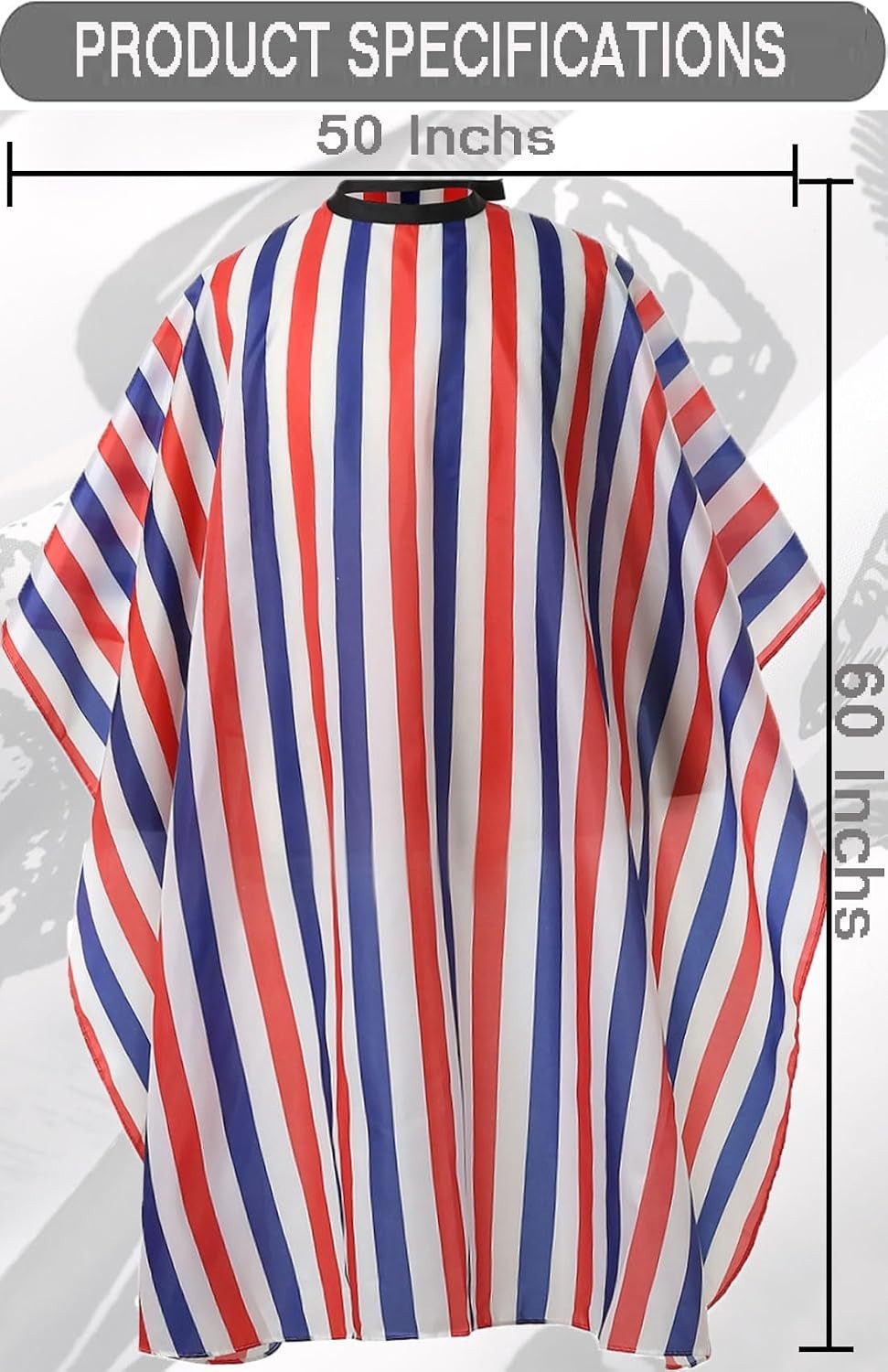 Multicolor Hair Salon Cape with Easy Clean Nylon - One Size Fits All