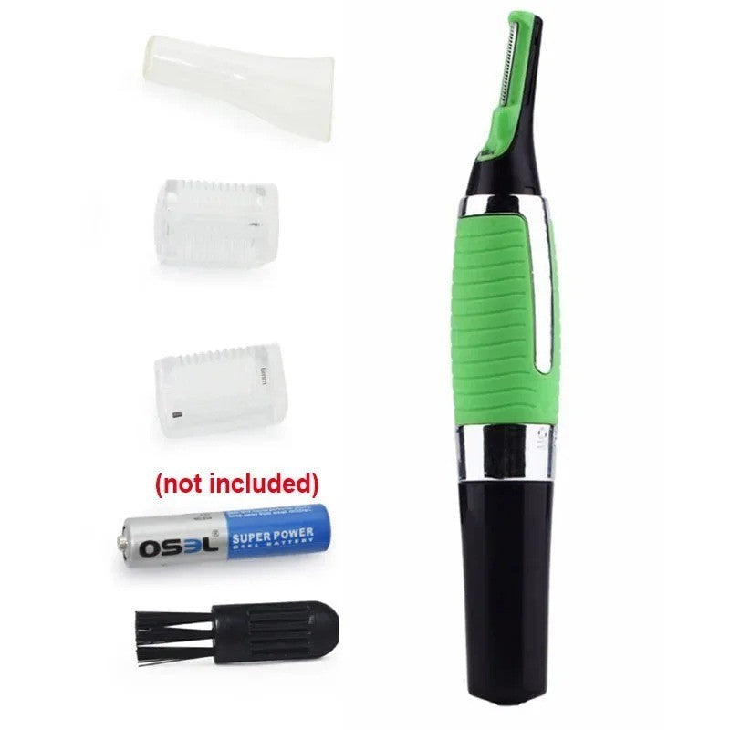 Men Nose Ear Face Neck Eyebrow Hair Mustache Beard Trimmer & Shaver