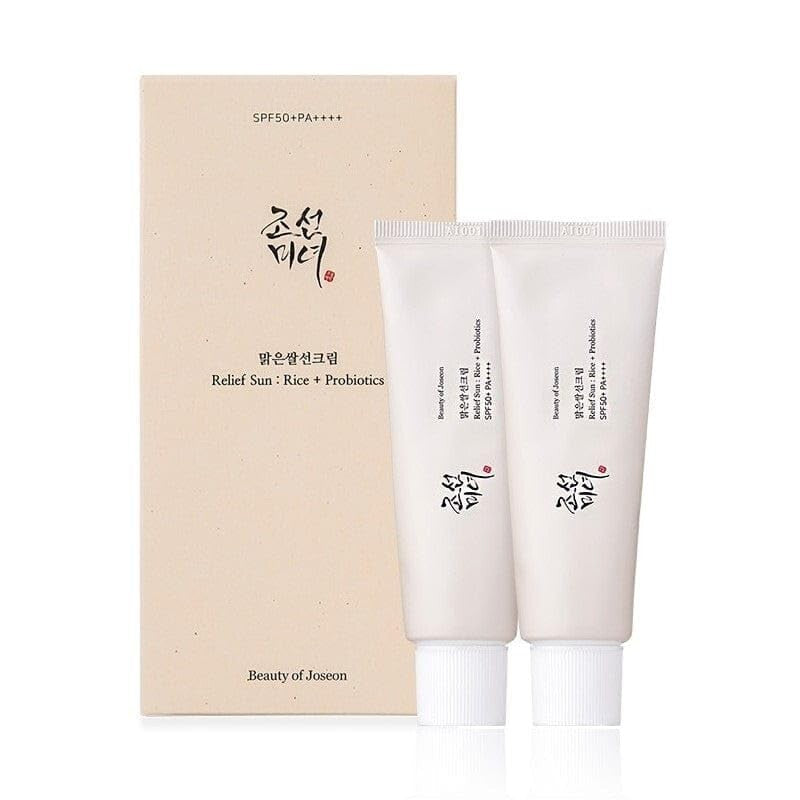 SPF 50+ Probiotic Rice Sunscreen Set for All Skin Types, 2 x 50ML