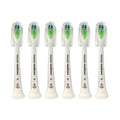 6 Pack Philips Sonicare DiamondClean White Brush Replacement Heads