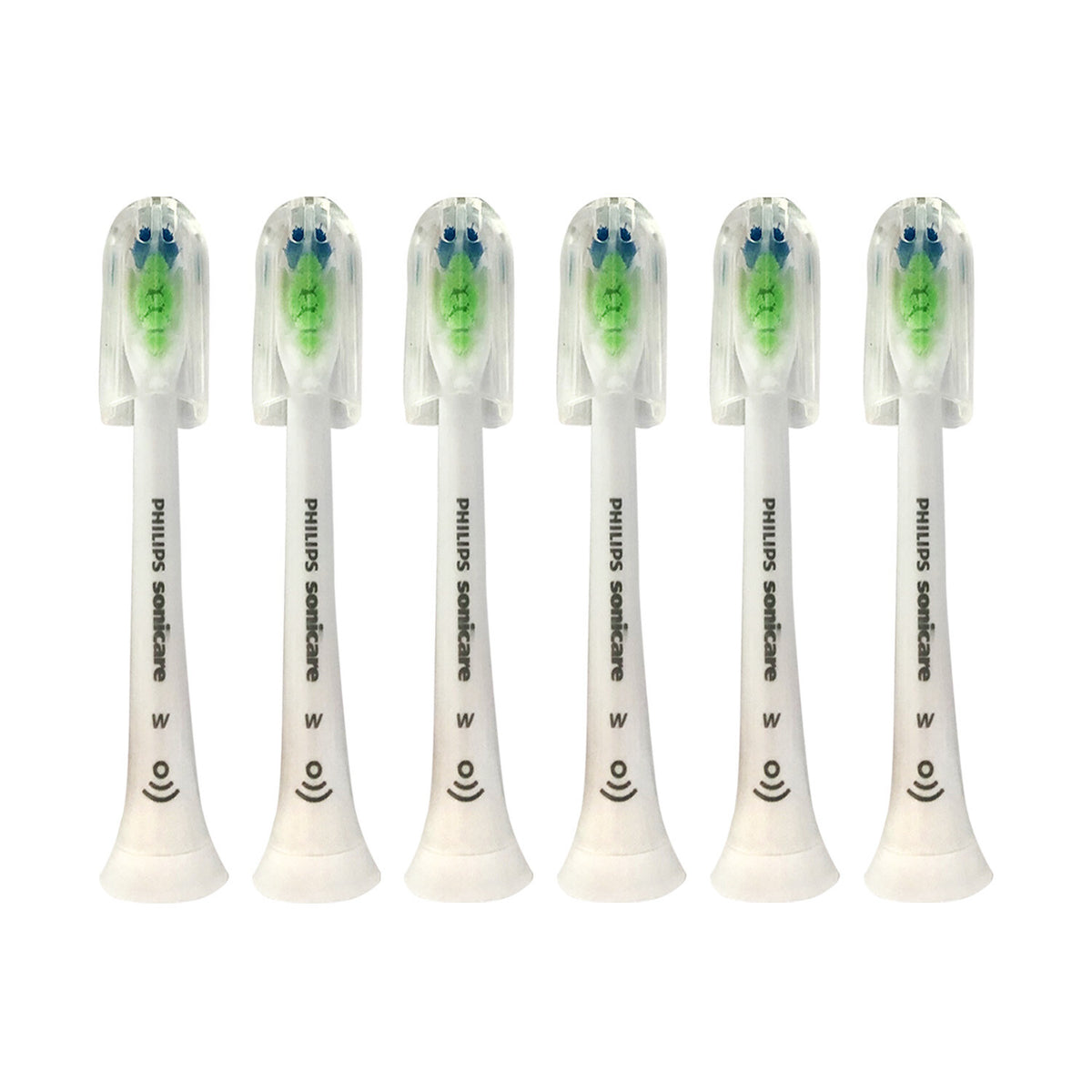 6 Pack Philips Sonicare DiamondClean White Brush Replacement Heads