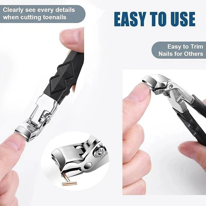Heavy Duty Stainless Steel Toe Nail Clippers for Thick Nails - Professional & Ergonomic