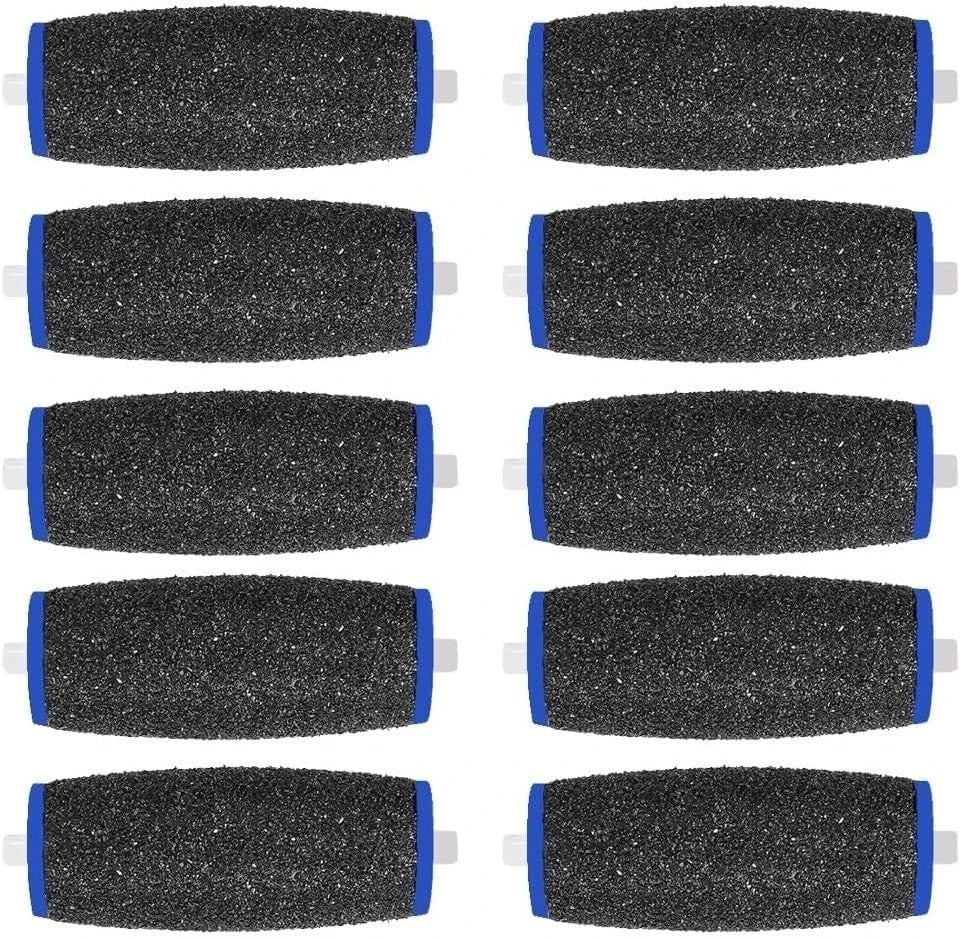 10 Pack Extra Coarse Replacement Rollers for Foot File & Pedicure Devices
