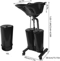 Portable Hairdressing Shampoo Basin with Adjustable Backwash Sink for Salon or Home Use