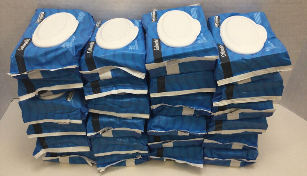 Cottonelle Flushable Wet Wipes 42 Count Per Bag - Bulk 1008 Wipes, Disheveled Packaging