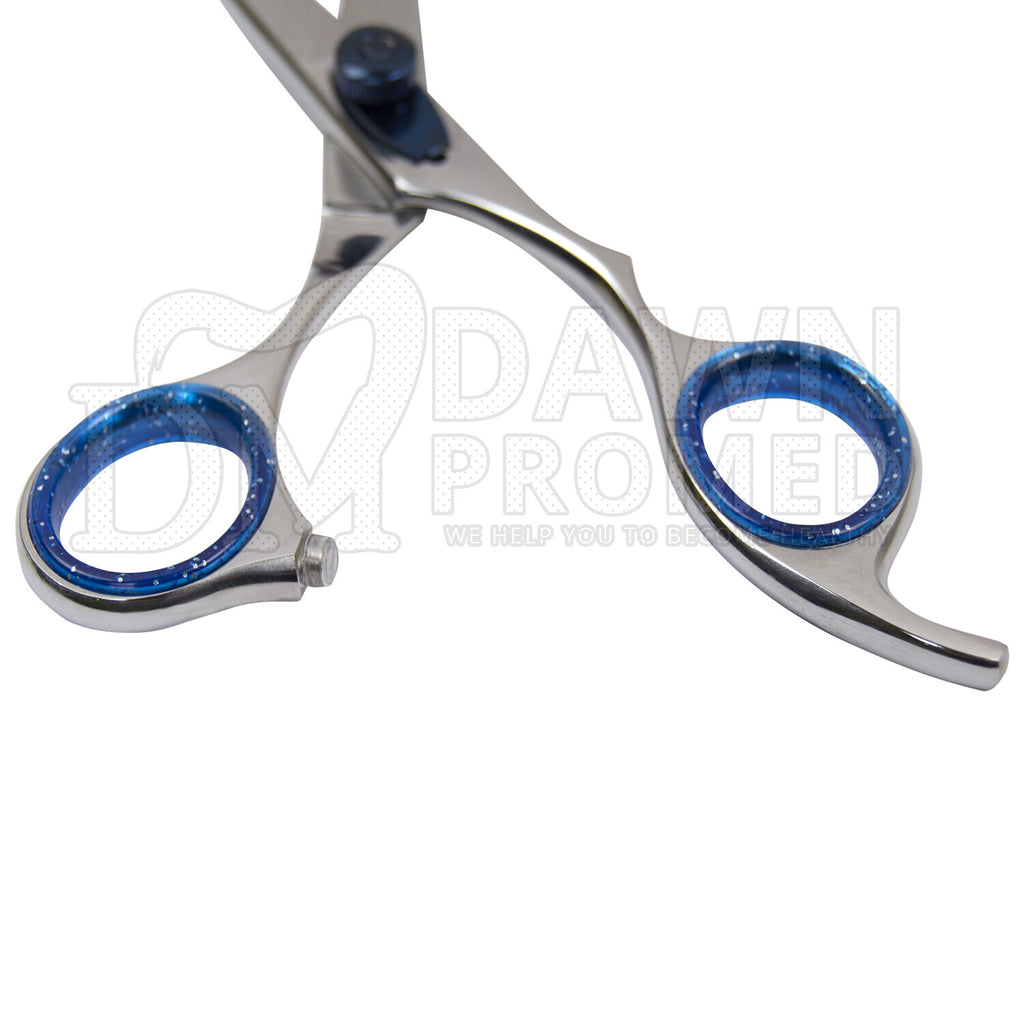 Professional Hair Cutting Scissors 6.5" Razor Edge Barber Shears with Blue Tension Screw