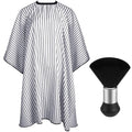 Professional Hair Cutting Cape with Neck Duster Brush - Waterproof & Adjustable