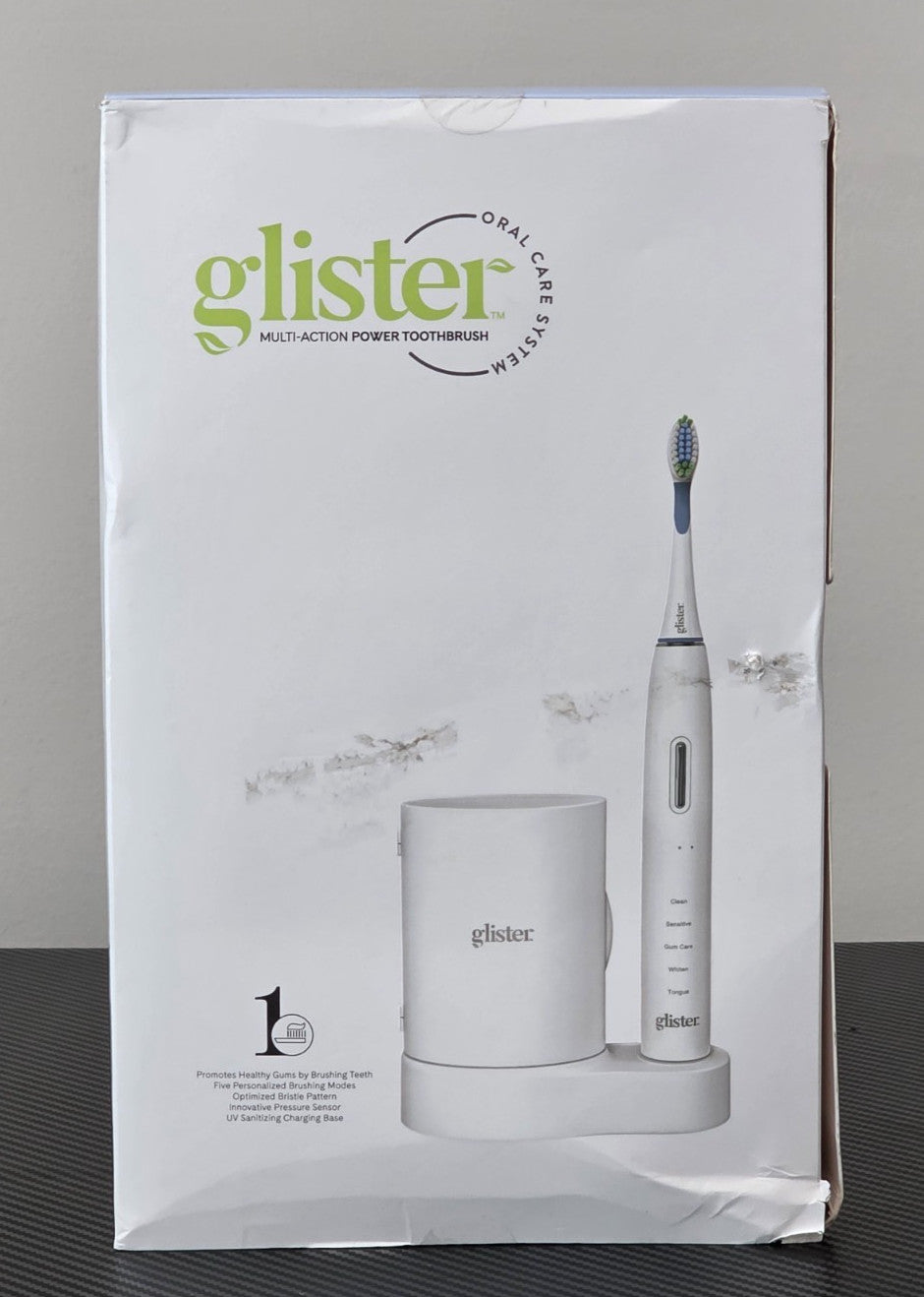 Electric Toothbrush System with 5 Modes UV Sanitizer & Replacement Heads