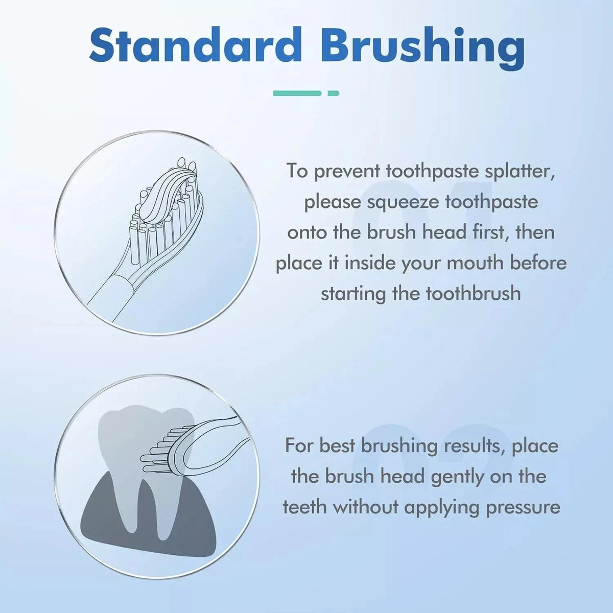 Replacement Toothbrush Heads for Sonic Electric Toothbrush - 6 Pack White