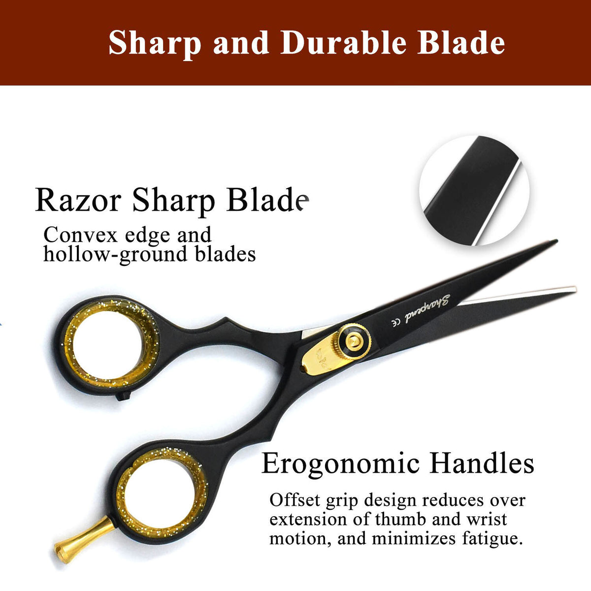 Professional Hairdressing Scissors & Thinning Shears - 5.5 to 7 Inches