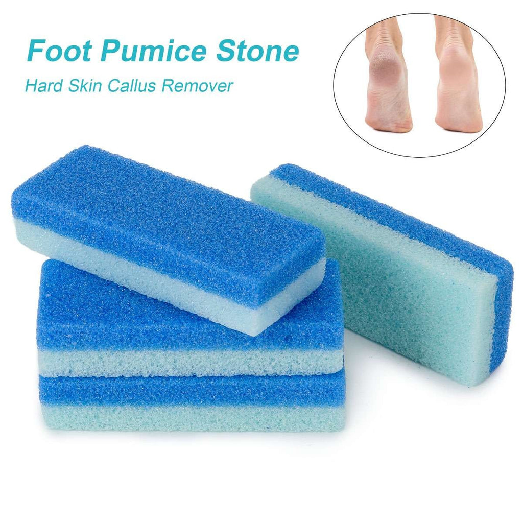 Foot Pumice Stones 4 Pack for Callus Removal & Hard Skin Exfoliation