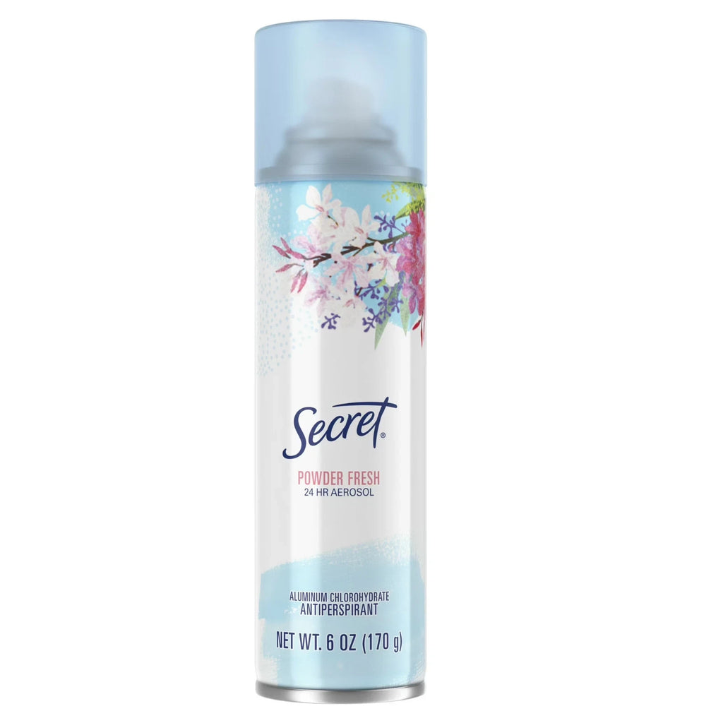 Secret Powder Fresh 24HR Aerosol Deodorant Spray for Women 6oz - Pack of 3