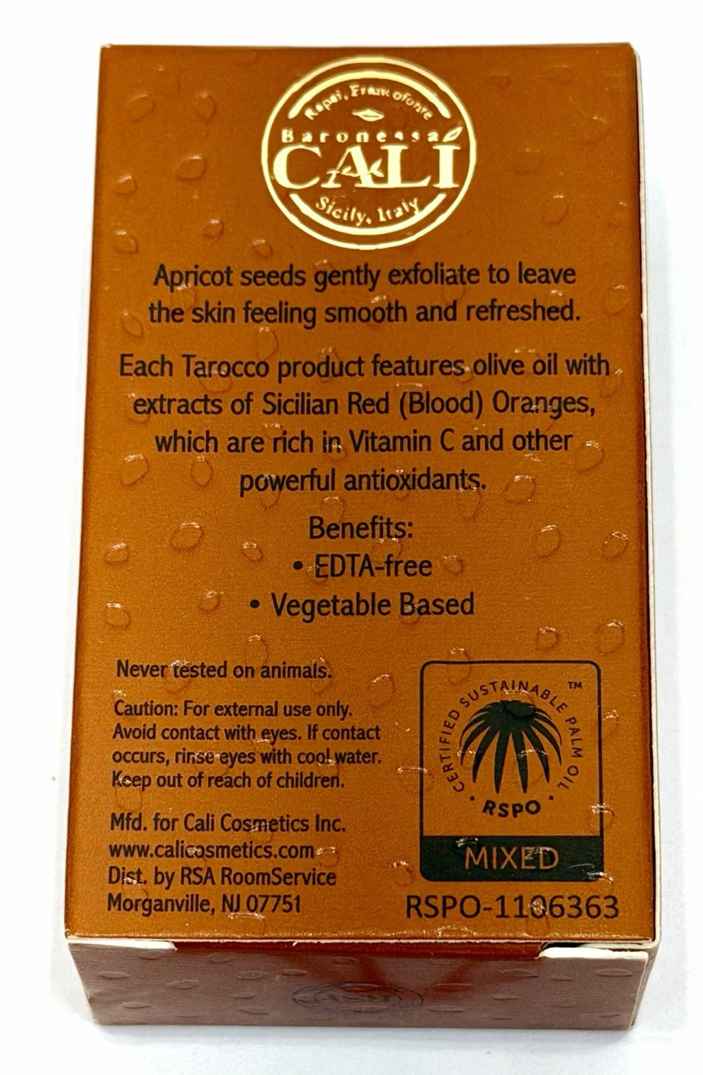 Travel Size Blood Orange Skin Cleanser Soap Bars - Set of 10