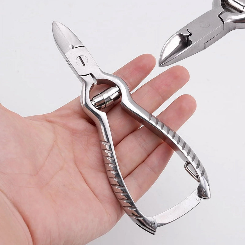 Heavy Duty Podiatrist Toenail Clippers for Thick & Ingrown Nails - 5.5 Inch Stainless Steel