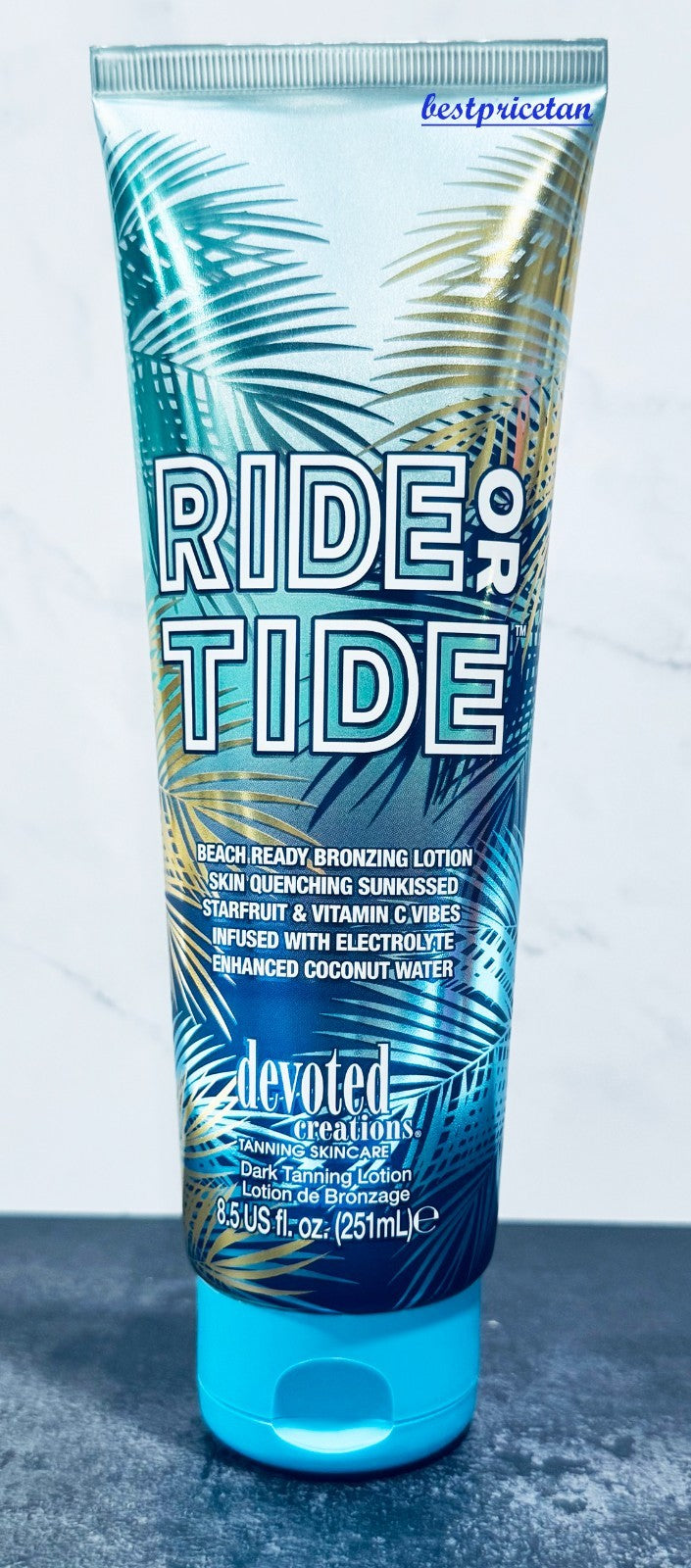 Dark Tanning Lotion with Bronzer and Hydrating Mango & Coconut Water - 8.5oz