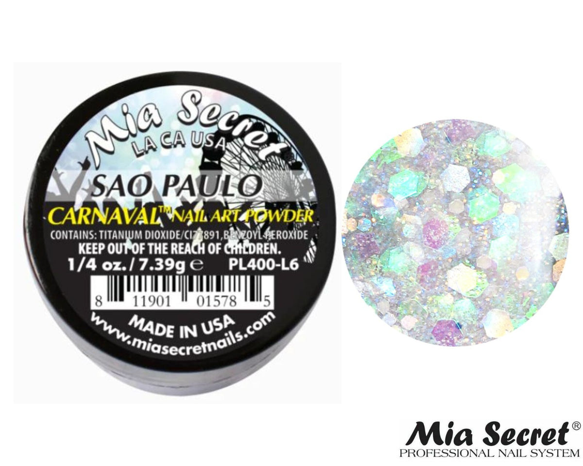 Nail Art Powder Carnaval Collection for Acrylic Nails - 1/4oz