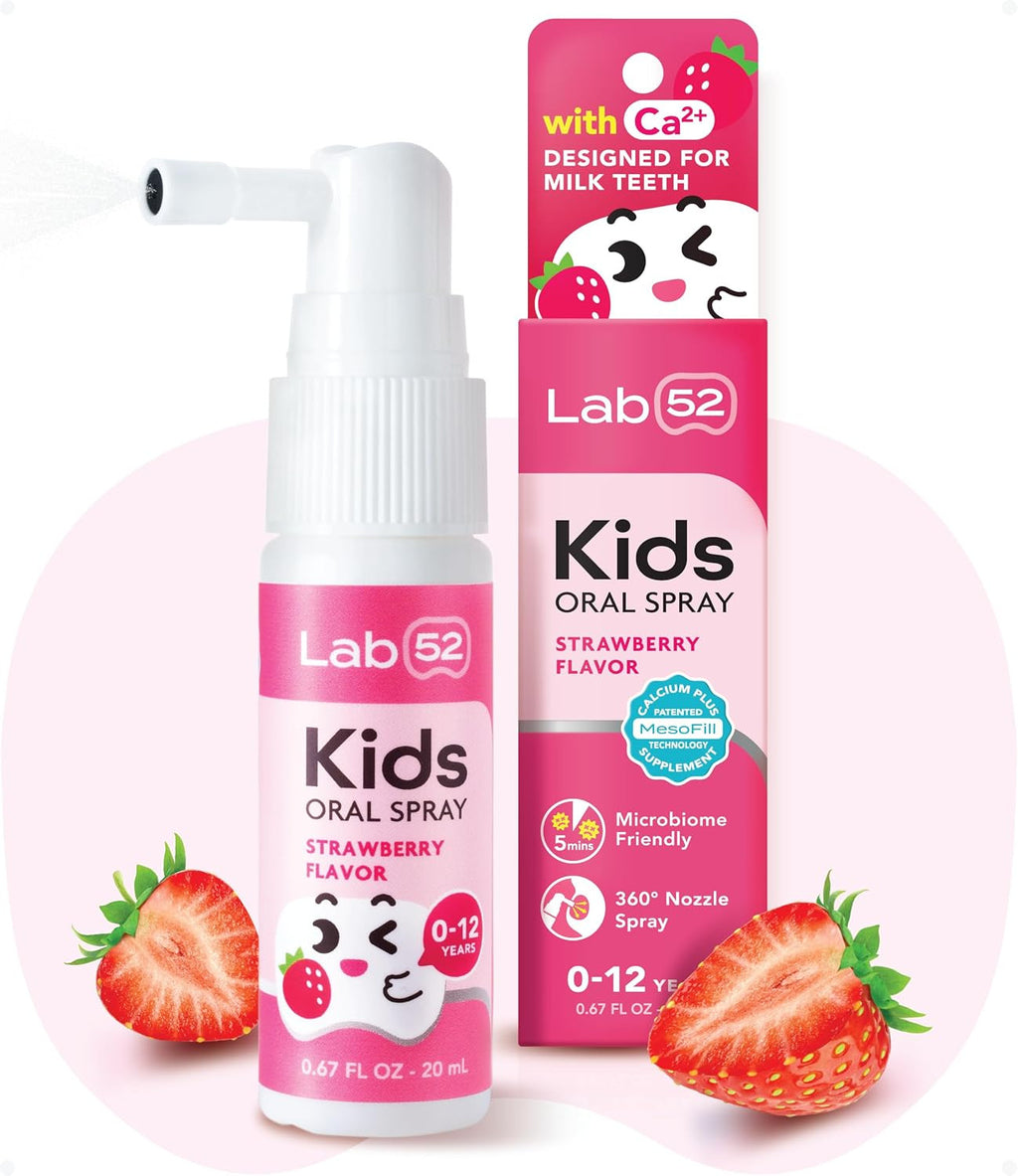 Kids Oral Spray Fluoride-Free Strawberry Xylitol Dental Helper, 150 Sprays