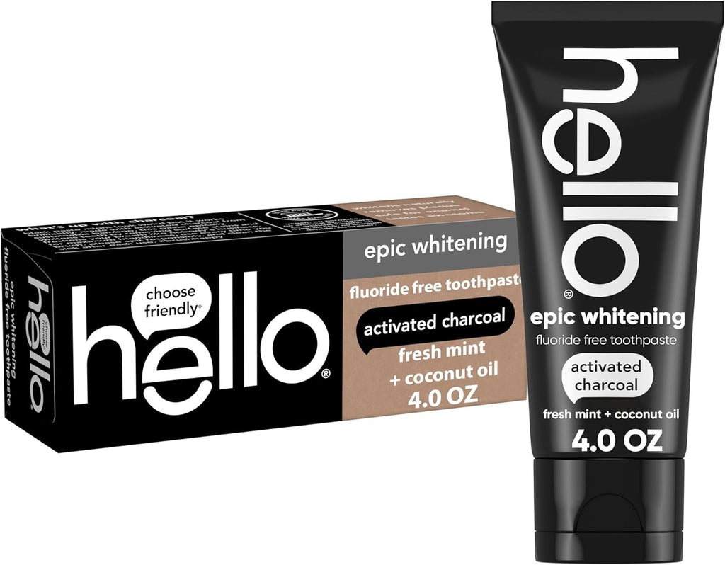 Activated Charcoal Toothpaste Fluoride-Free 4 oz Fresh Mint - Vegan & Gentle