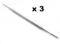 Professional Double-Ended Nail File Set - Podiatry & Nail Care Tools, 3 Pieces