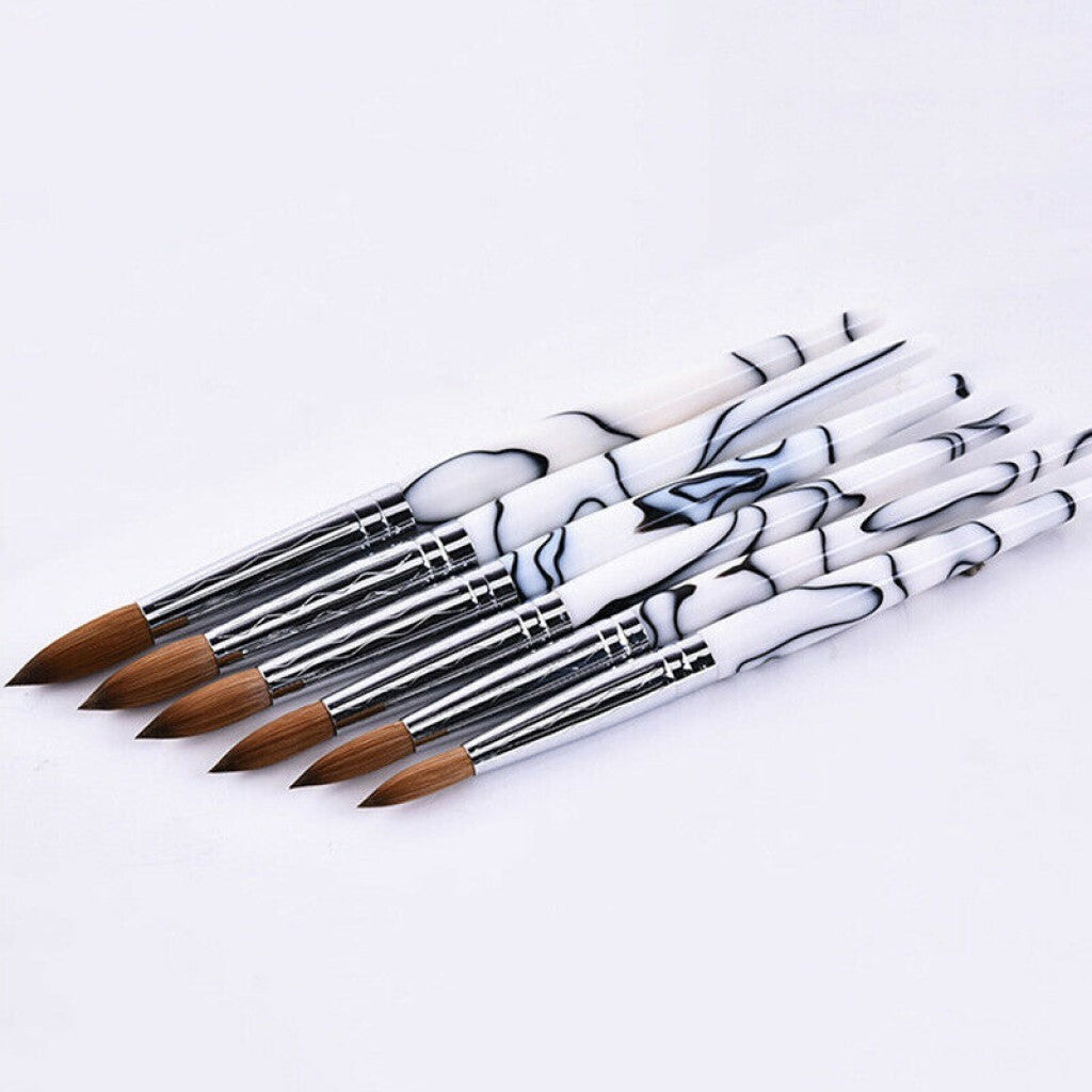 Marble Nail Brush for Acrylic Application & Extension - Multiple Sizes
