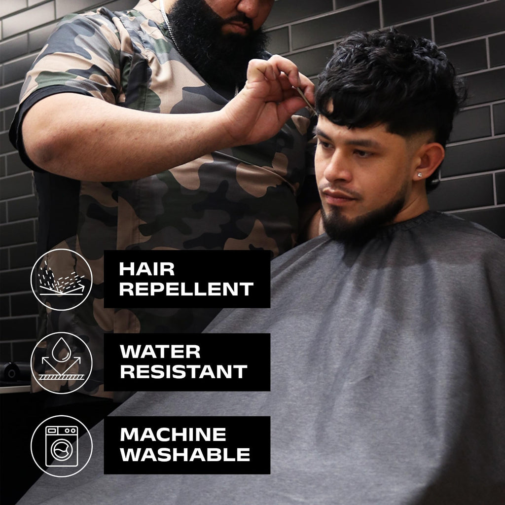 Professional Haircut Cape for Men - Water-Resistant, Static-Reducing Cover