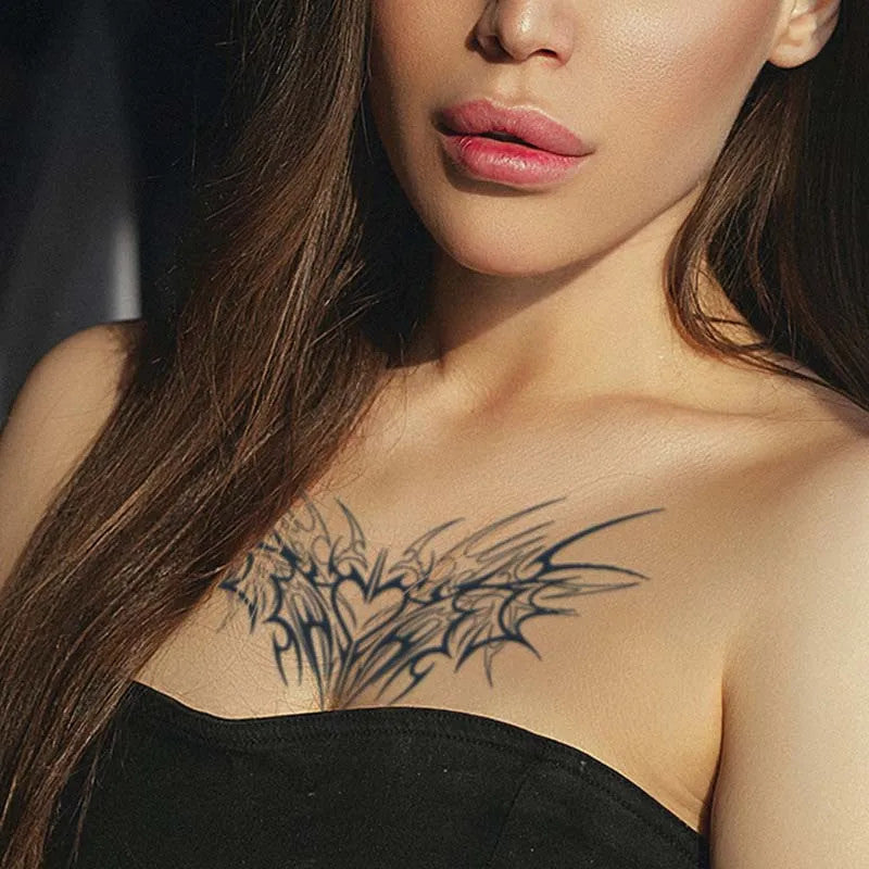 Tattoo Cover-Up/Stencil: Waterproof Lasting 1–2 Weeks Non-Reflective Thorn Cyan