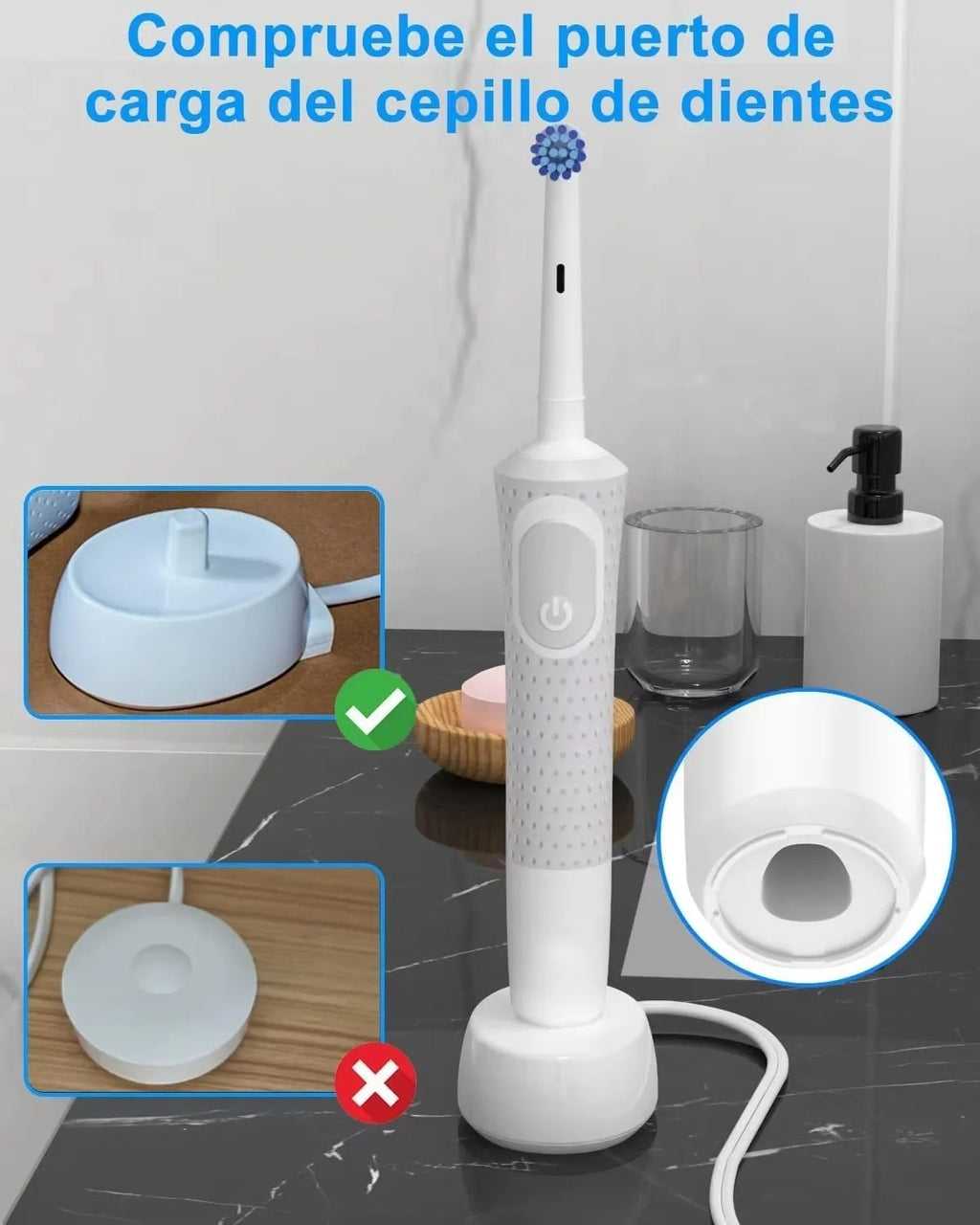 Replacement Charging Base for Braun Oral-B Electric Toothbrushes