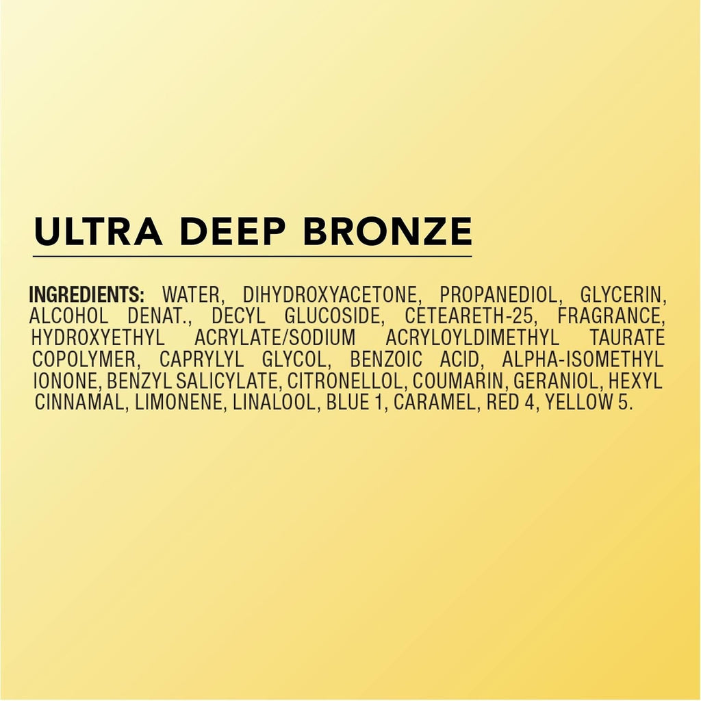 Deep Bronze Self Tanner Mousse - Natural Glow Sunless Tanning Lotion 6 oz