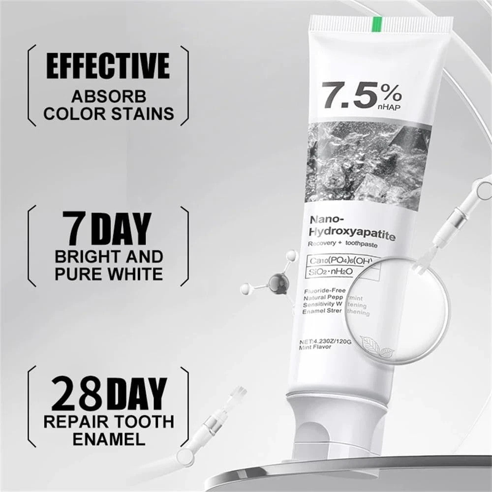 Nano Hydroxyapatite Toothpaste 7.5% Fresh Mint - Pack of 2