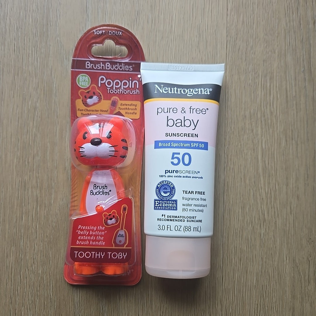 Neutrogena Baby Sunscreen SPF 50 Broad Spectrum 3oz + Free Toothbrush
