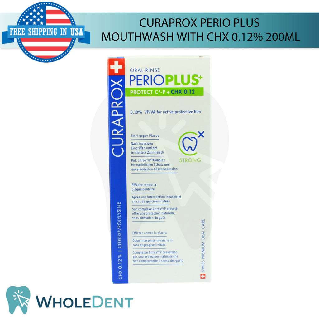 Dental Mouthwash with Chlorhexidine 0.12% - Antibacterial Oral Care 200ml