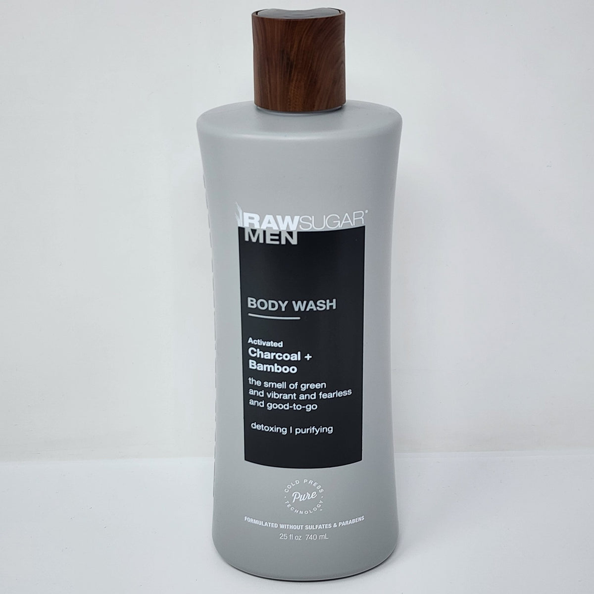 Raw Sugar Men Body Wash Activated Charcoal Bamboo 25 Fl Oz 3 Pack