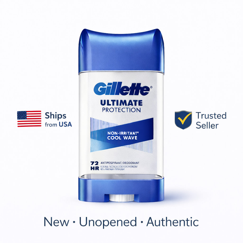 Gillette Ultimate Protection Antiperspirant Deodorant Cool Wave 3.8oz 5 Pack