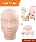 Realistic Silicone Lash Mannequin Head for Makeup & Lash Extensions