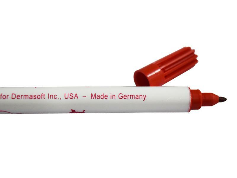 Skin Companion Twin Tip Red Marker Pen for Skin Art & Tattoo Stencil Marking