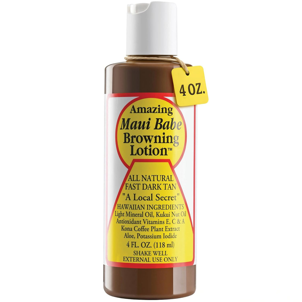 Natural Hawaiian Tan Accelerator Lotion with Vitamins - Deep Sun-Kissed Glow