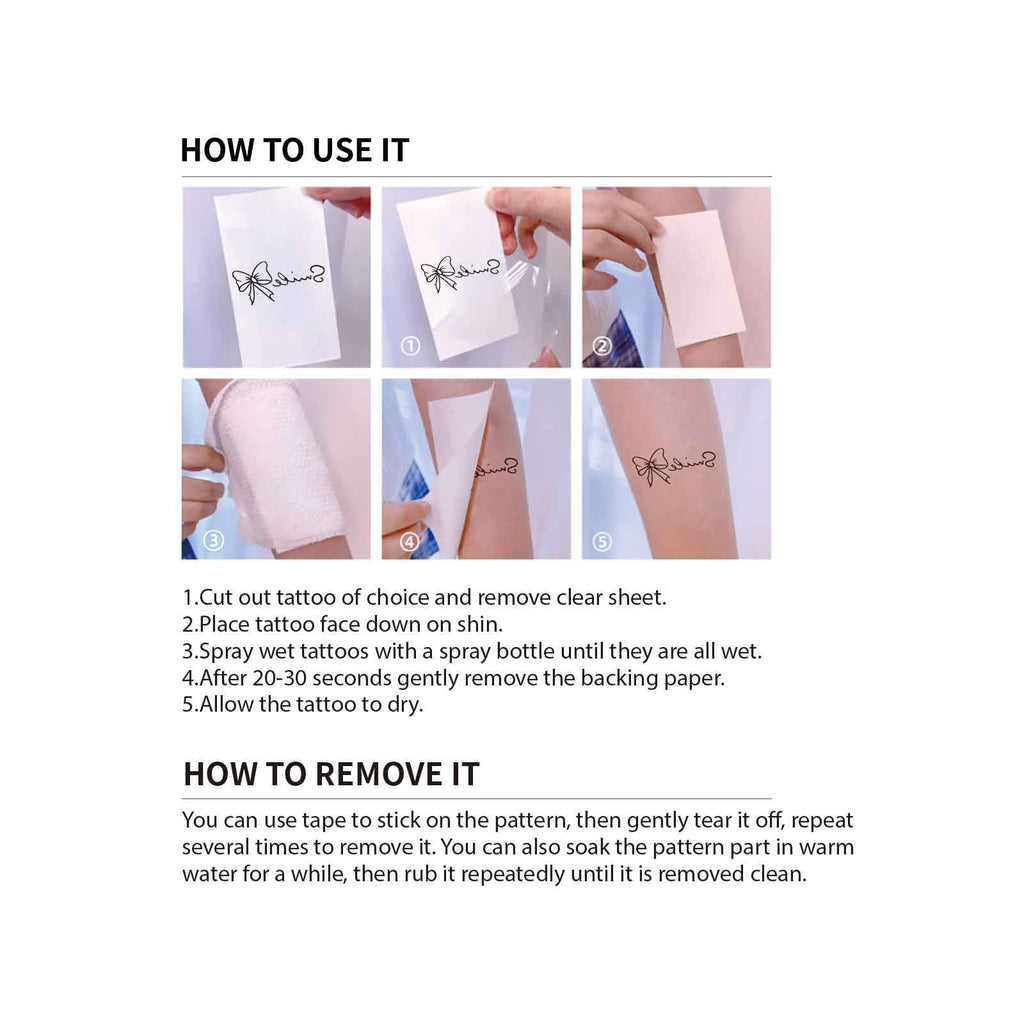 Temporary Tattoos 9 Sheets Inspirational Quotes Stickers 70 Pcs
