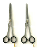 Professional Hair Thinning Shears 6.5 Inch Double & Single Teeth Set