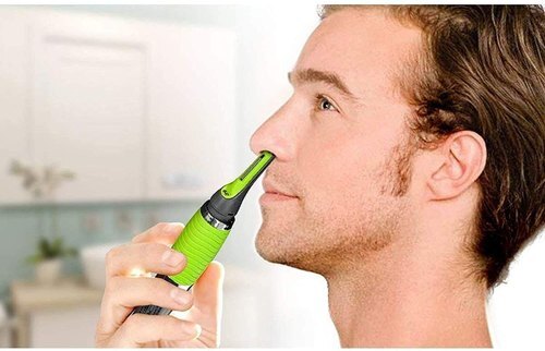 Men’s Nose Ear Facial Hair Trimmer with Attachments – Painless Grooming Kit for Men & Women