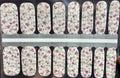 Color Nail Polish Strips 16-Count Dainty Bouquet Nail Art Decals