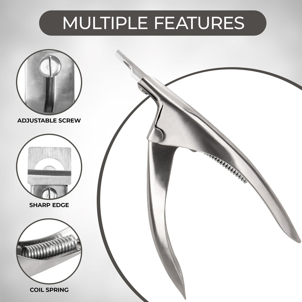 Acrylic False Nail Tip Cutter & Clipper - Manicure Nail Art Tool