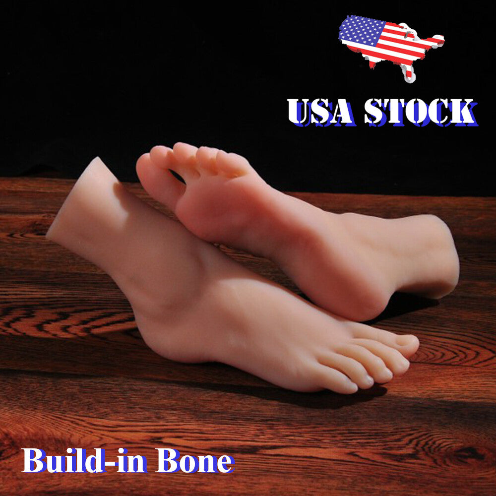 High Simulation Fake Foot Model with Built-in Bone - Silicone Foot Replica