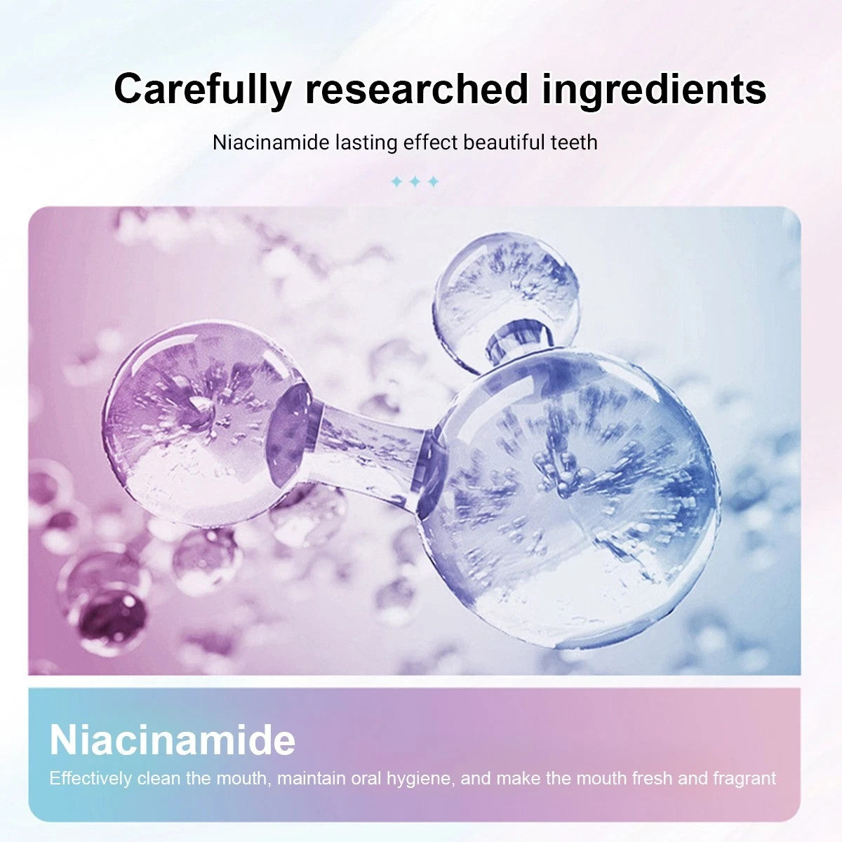 Niacinamide Whitening Toothpaste - Fluoride-Free, Surface Stain Removal, Deep Cleaning - 3 Pack
