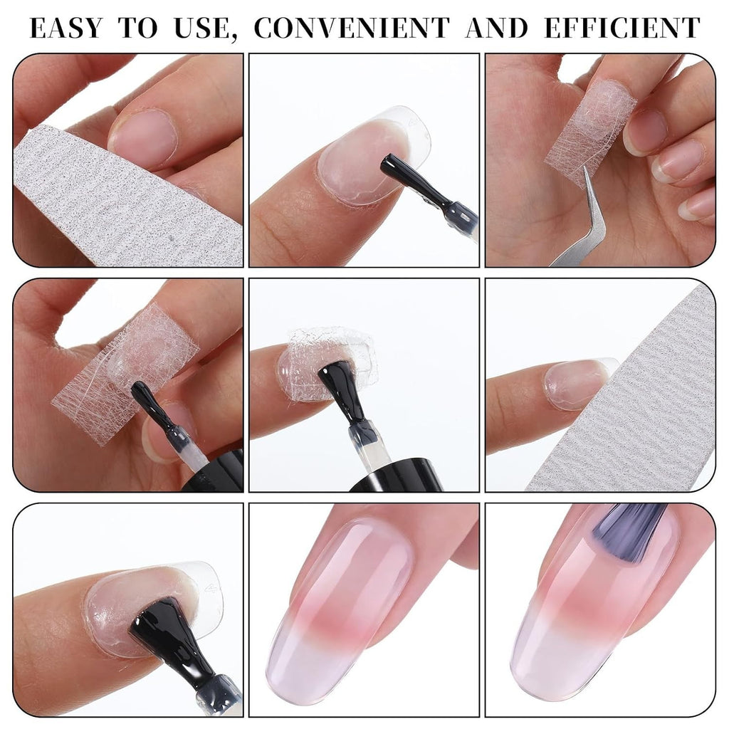 Silk Nail Extension Wraps 100 Pcs for Nail Strengthening & Repair
