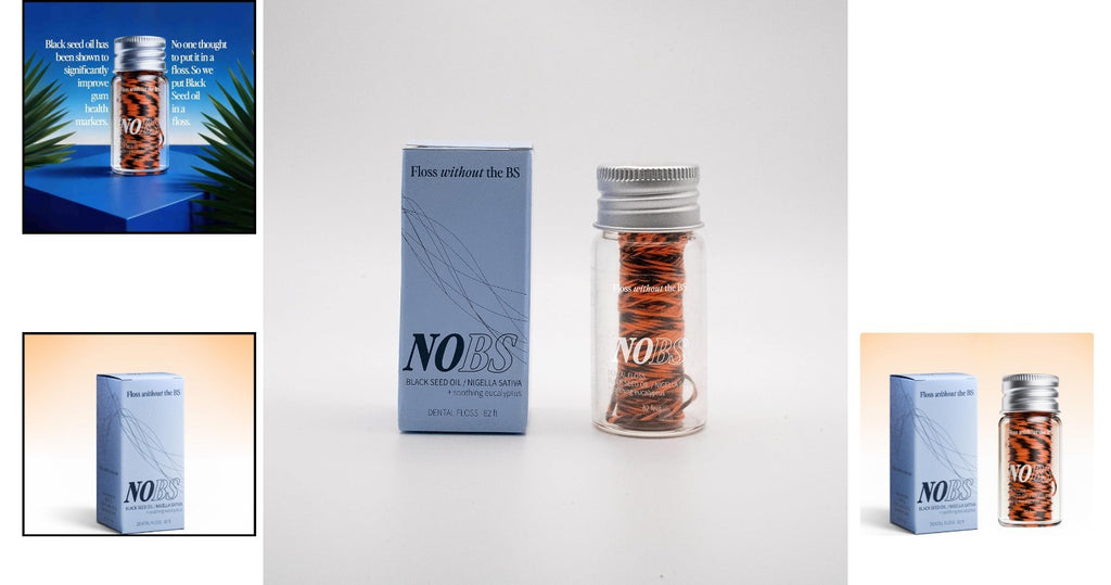 Natural Expanding Dental Floss with Nigella Sativa & Eucalyptus - Cruelty-Free