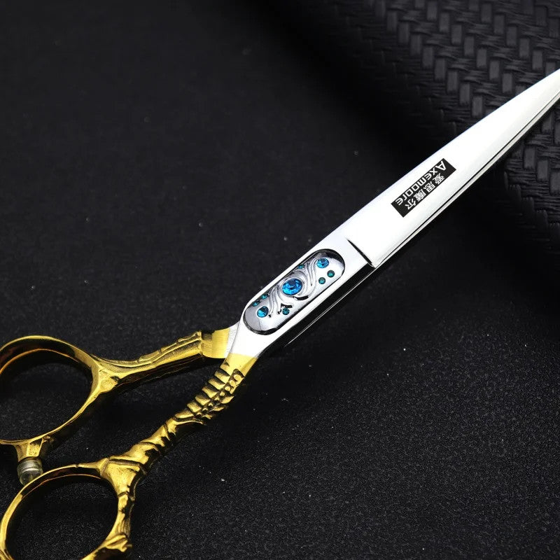 Professional Hairdressing Scissors Set 6 Inch Hair Cutting Shears 9CR13 Steel