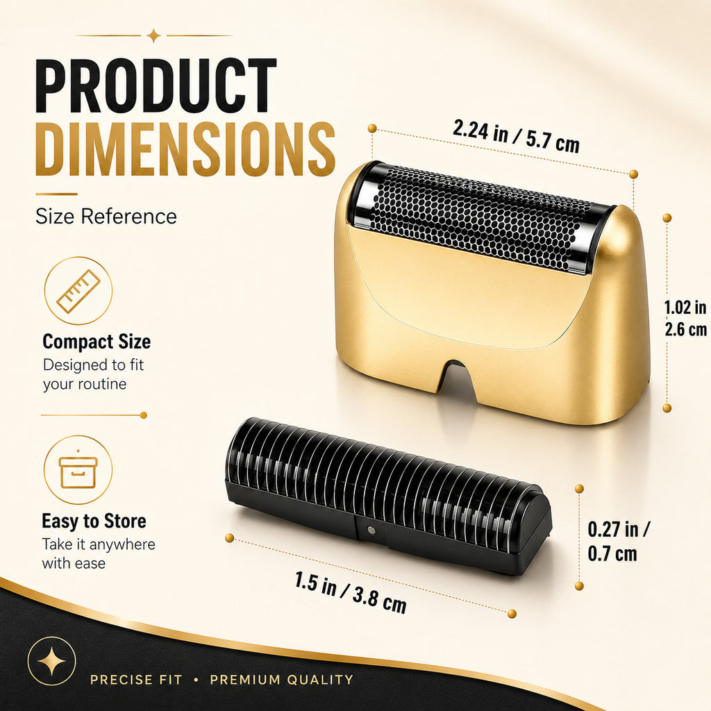 Replacement Foil & Cutter Set for Metal Single Shaver - Pack Variants