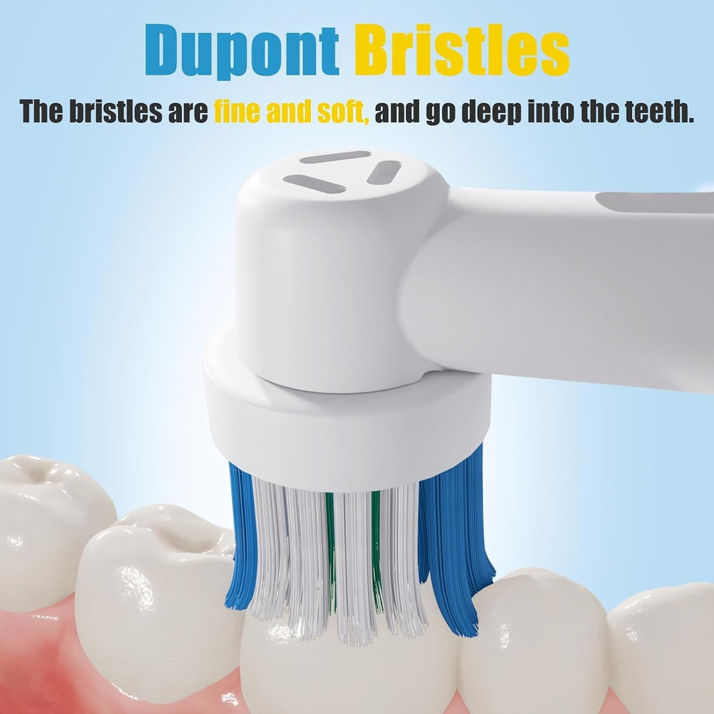 Oral B Braun Replacement Toothbrush Heads 8 Pack - Compatible with Multiple Models