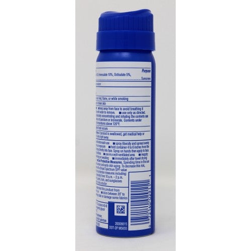 Water-Resistant SPF 50 Sunscreen Spray 1.6 oz Pack of 5 - Sport & Outdoor